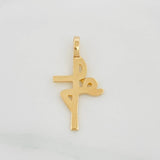 Dije Cruz Fe 1.15 g / 1 in Oro Amarillo 18K