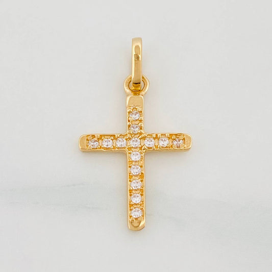 Pendant Cross 1.05 g / 1 in Yellow Gold 18K