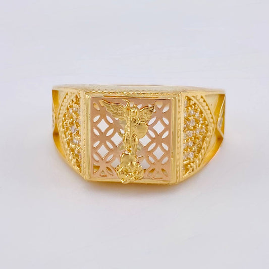 Anillo San Miguel Filigrama 6.05 g / T11 1/4 Dos Oros Amarillo Rosa 18K