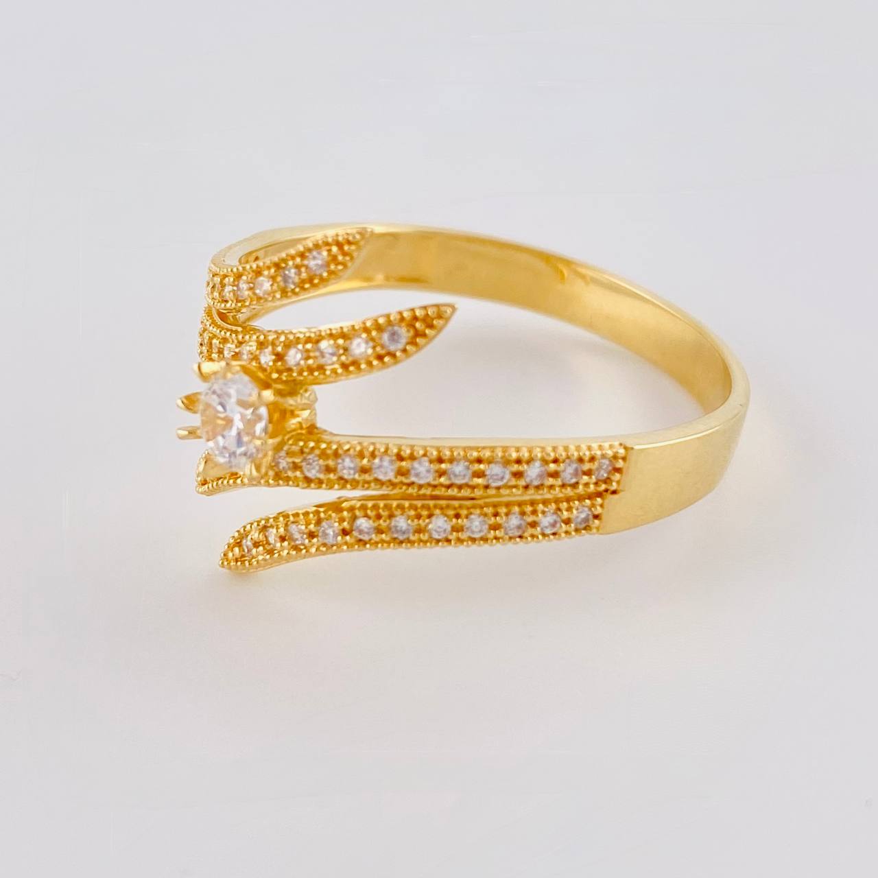 Ring Convex Waves 4.6 g / T10 1/4 18K Yellow Gold