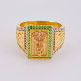 Anillo Caduceo De Serpiente 7.2 g / T10 1/4 Oro Amarillo 18K