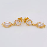 Topos Halo Largos 2.85 g / 3/4 in Oro Amarillo 18K