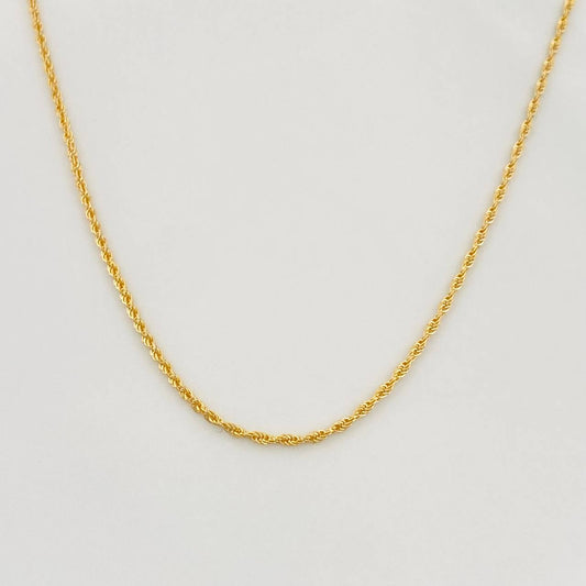 Cadena Lazo 1.15g / 24 in / 1.12mm Oro Amarillo 18K