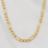 Cadena Figaro 5.6g / 24 in / 3.35mm Oro Amarillo 18K