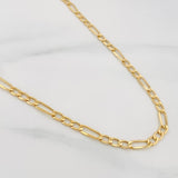 Cadena Figaro 5.6g / 24 in / 3.35mm Oro Amarillo 18K