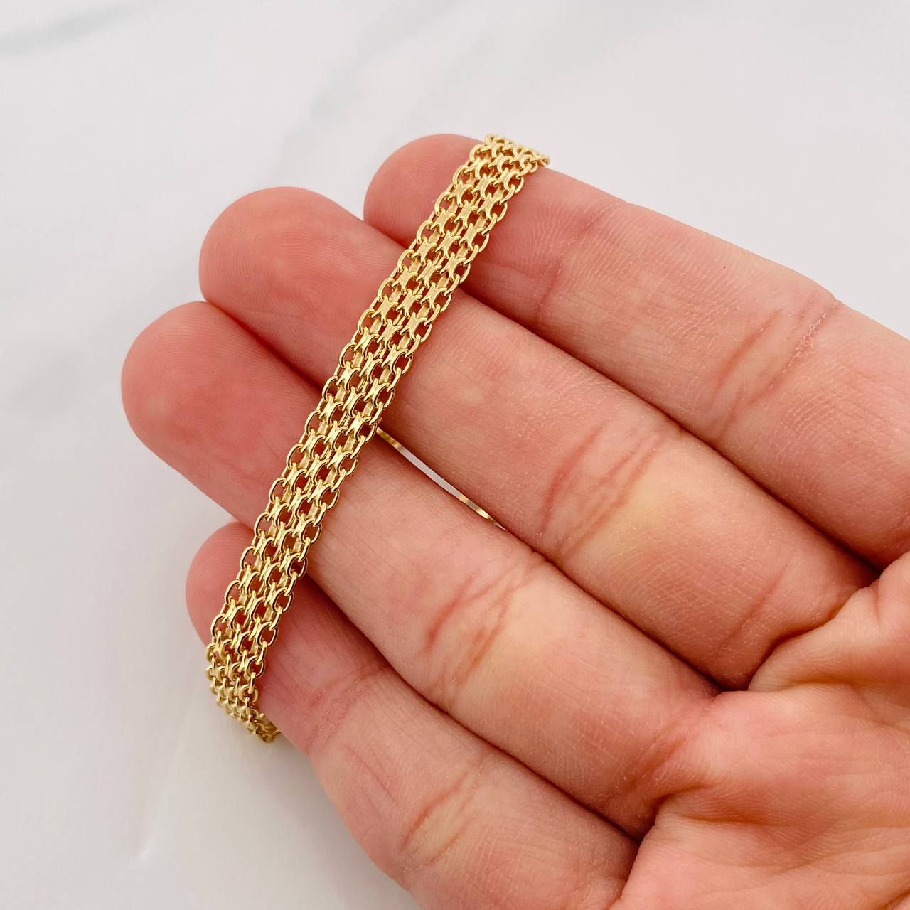Bismark Bracelet 8.2g / 7 1/2 in / 6.13mm Yellow Gold 18K