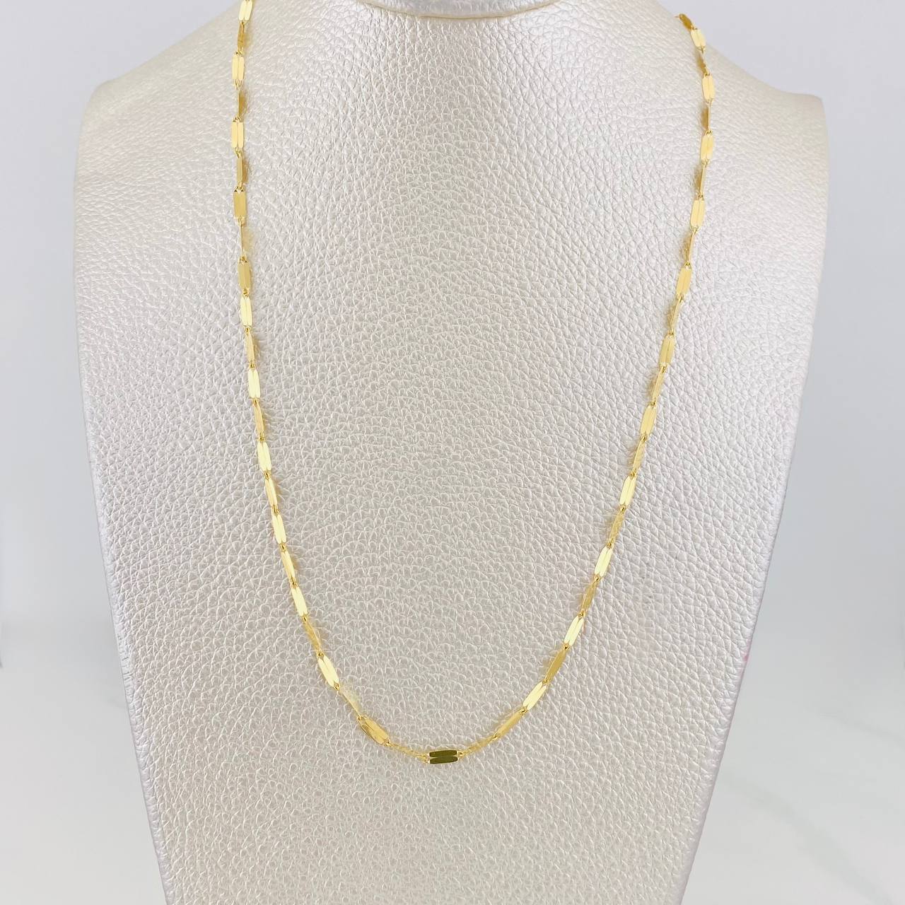 Mirror Flower Chain 2.1g / 18 in / 1.73mm Yellow Gold 18K