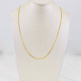 Flat Mariner Chain 2.45g / 18 in / 1.57mm Yellow Gold 18K