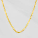 Cadena Escalera Plana 2.45g / 18 in / 1.61mm Oro Amarillo 18K
