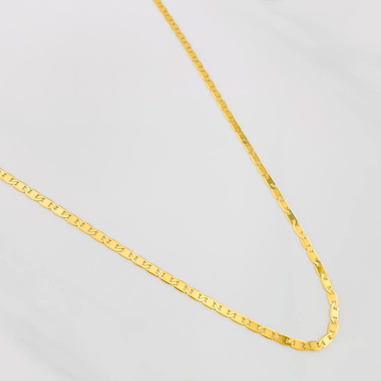 Cadena Escalera Plana 3.65g / 18 in / 2.16mm Oro Amarillo 18K