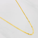 Cadena Escalera Plana 3.65g / 18 in / 2.16mm Oro Amarillo 18K