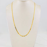 Cadena Escalera Plana 3.65g / 18 in / 2.16mm Oro Amarillo 18K