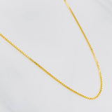 Cadena Veneciana 2.75g / 18 in / 0.72mm Oro Amarillo 18K