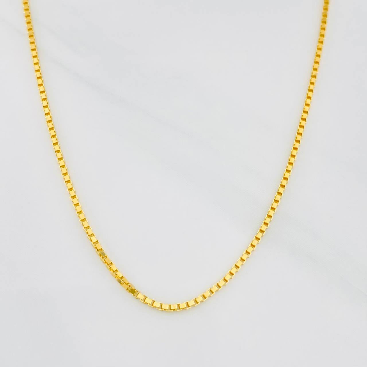 Cadena Veneciana 2.75g / 18 in / 0.72mm Oro Amarillo 18K