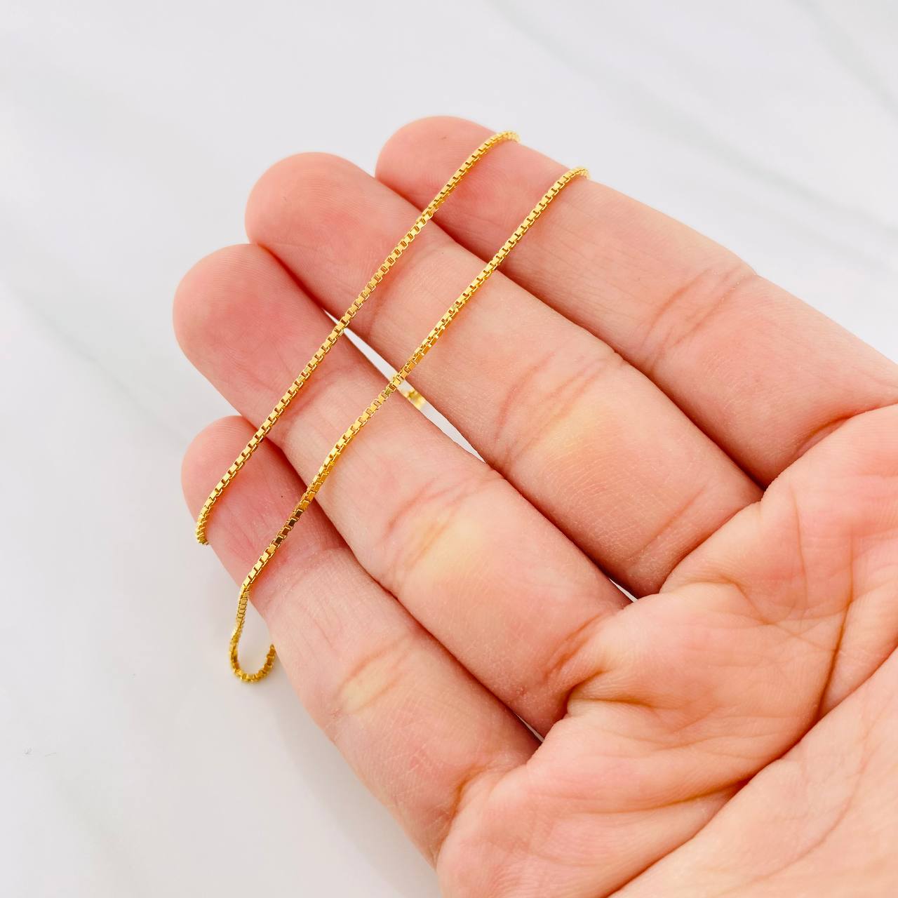 Cadena Veneciana 2.75g / 18 in / 0.72mm Oro Amarillo 18K