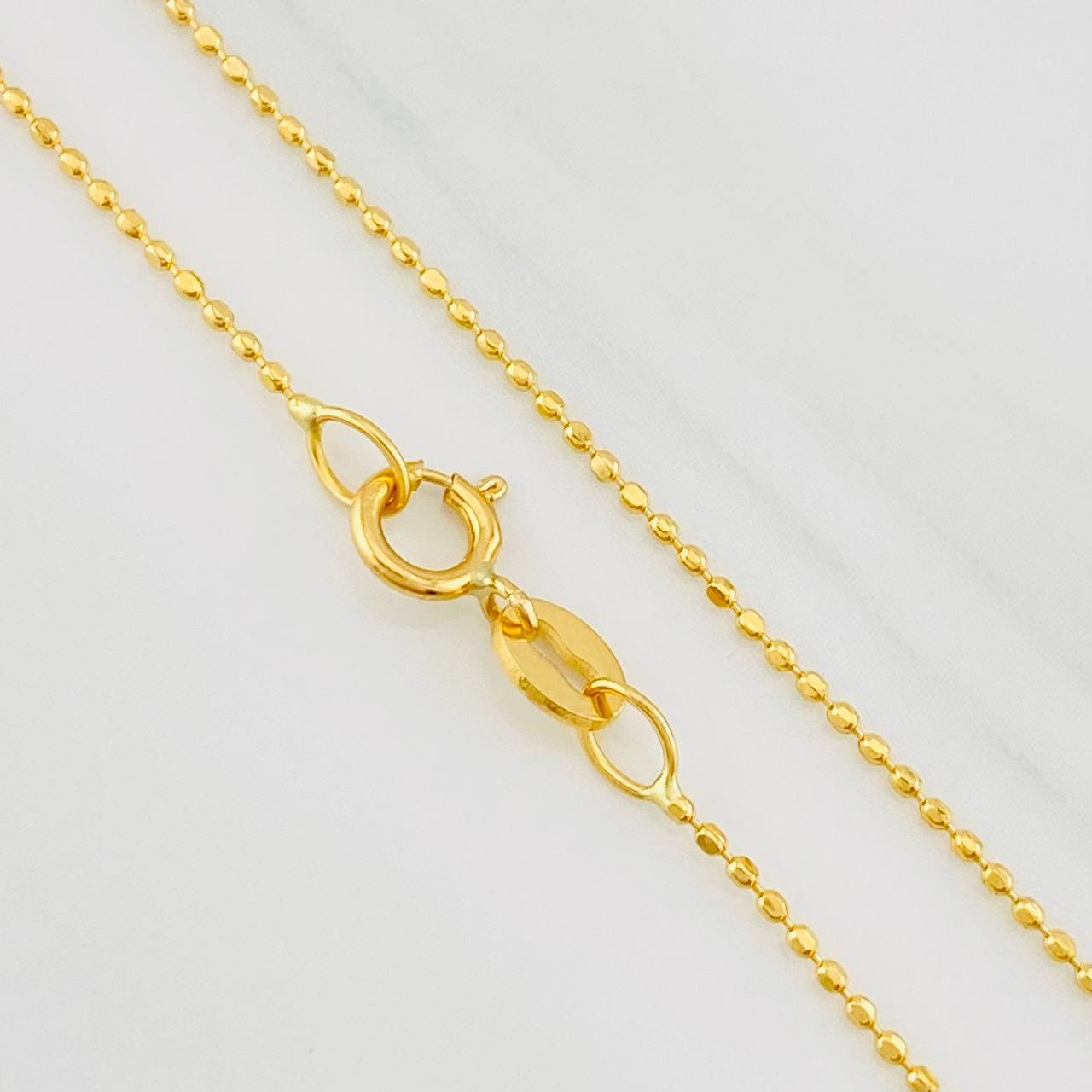 Mini Military Chain 2.1g / 18 in / 0.89mm Yellow Gold 18K
