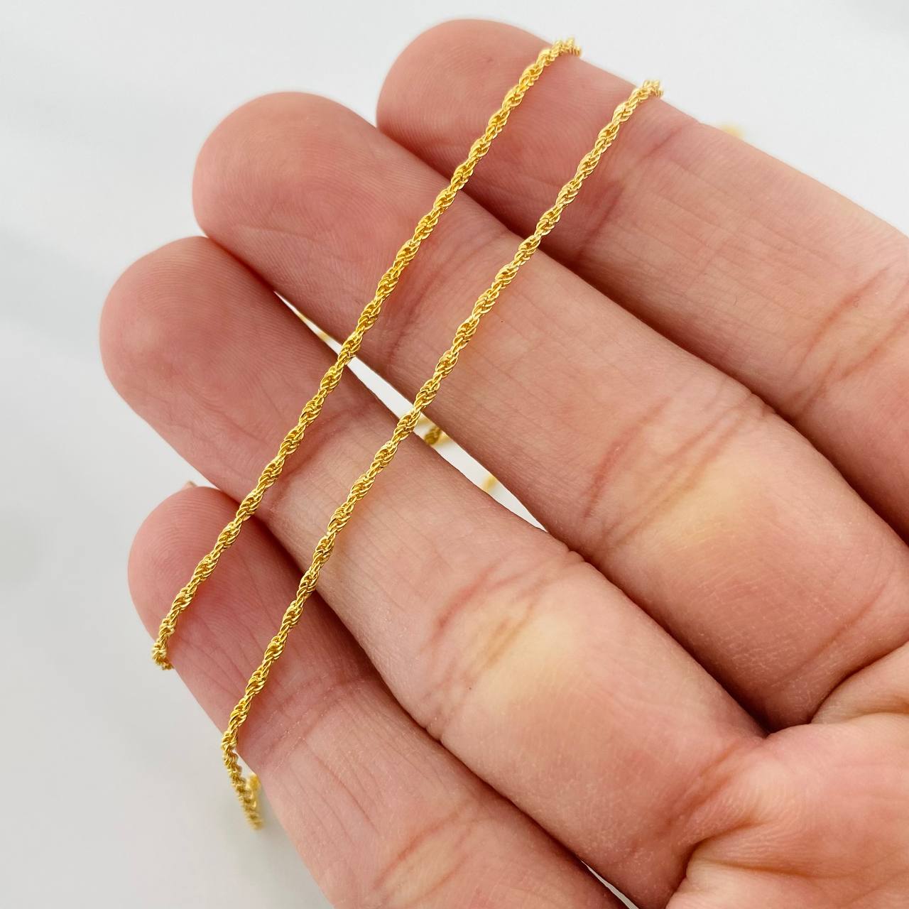 Cadena Lazo 1.15g / 24 in / 1.12mm Oro Amarillo 18K