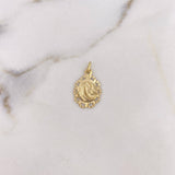 Pendant Medal 0.85gr / 2.1cm / Diamond Cut 18K Yellow Gold #