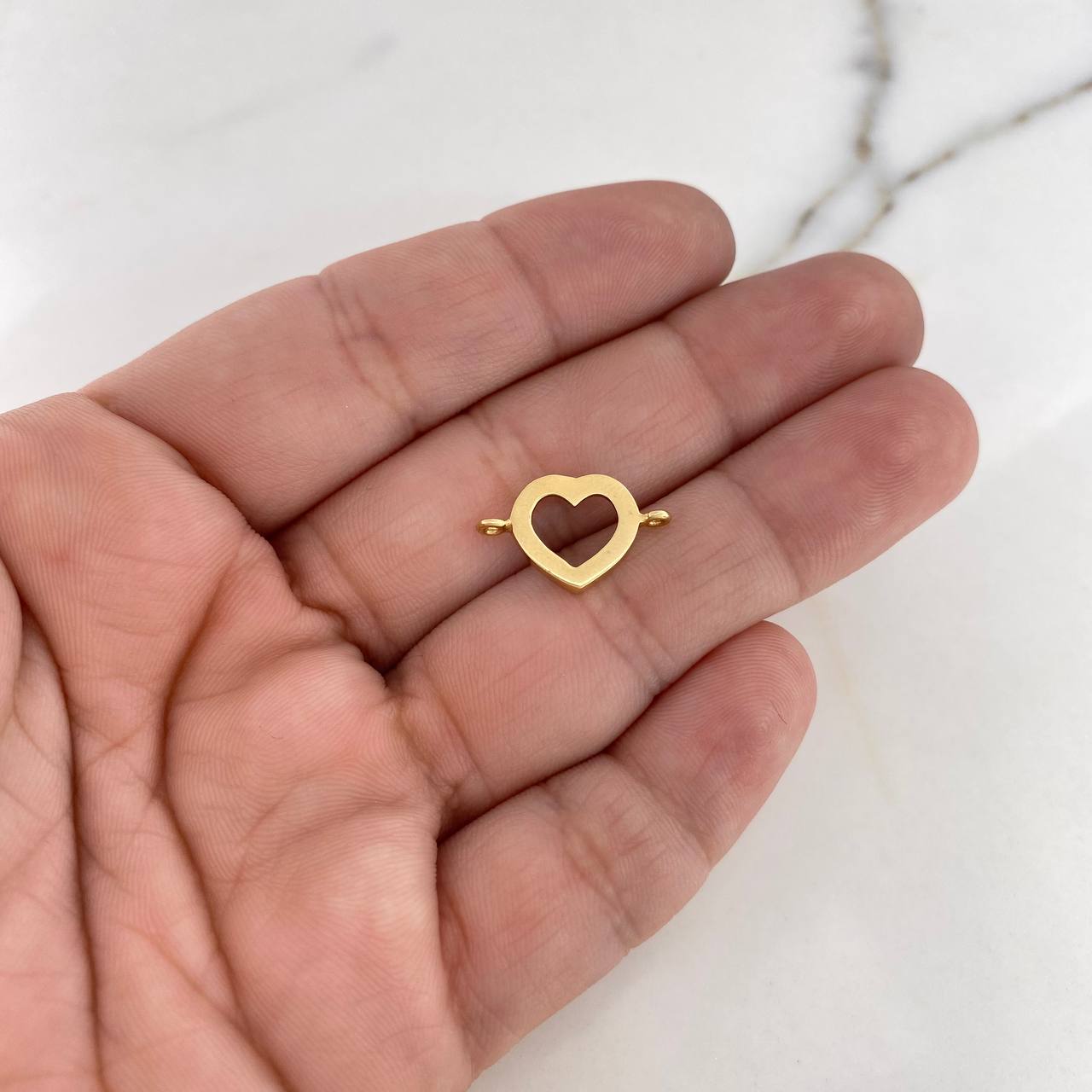 Charm Heart 1.05gr / 1.8cm / 18K Yellow Gold #