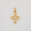 Dije Cruz 0.7 g / 1/2 in Oro Amarillo 18K