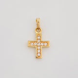 Dije Cruz 0.7 g / 1/2 in Oro Amarillo 18K