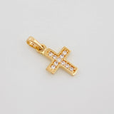 Dije Cruz 0.7 g / 1/2 in Oro Amarillo 18K