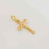 Pendant Cross Christ 0.7 g / 3/4 in 18K Yellow Gold