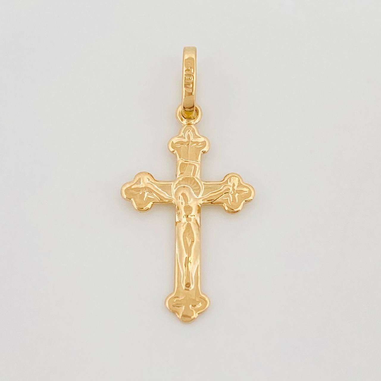 Dije Cruz Cristo Ortodoxa 0.7 g / 1 in Oro Amarillo 18K