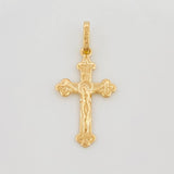 Dije Cruz Cristo Ortodoxa 0.65 g / 1 in Oro Amarillo 18K