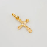 Dije Cruz 0.85 g / 1/2 in Oro Amarillo 18K
