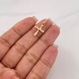 Dije Cruz 0.85 g / 1/2 in Oro Amarillo 18K