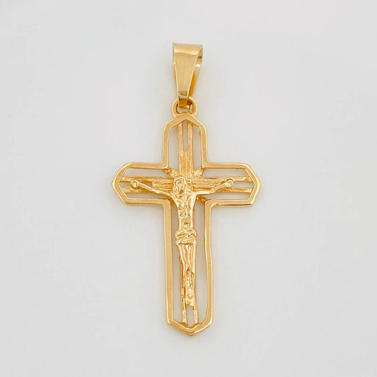 Pendant Cross 2.15 g / 1 1/2 in 18K Yellow Gold