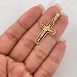 Dije Cruz 2.15 g / 1 1/2 in Oro Amarillo 18K