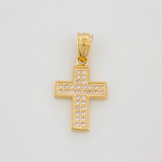 Pendant Cross 1.5 g / 1 in Yellow Gold 18K
