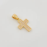 Dije Cruz 1.5 g / 1 in Oro Amarillo 18K