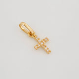 Dije Cruz 0.45 g / 1/2 in Oro Amarillo 18K