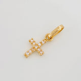 Dije Cruz 0.45 g / 1/2 in Oro Amarillo 18K