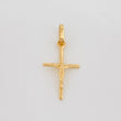 Pendant Cross Christ 0.65 g / 3/4 in Yellow Gold 18K