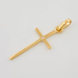 Dije Cruz 0.65 g / 1 in Oro Amarillo 18K