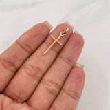 Dije Cruz 0.65 g / 1 in Oro Amarillo 18K