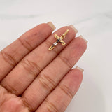 Dije Cruz Cristo Milagroso De Buga 0.8 g / 1 in Tres Oros 18K