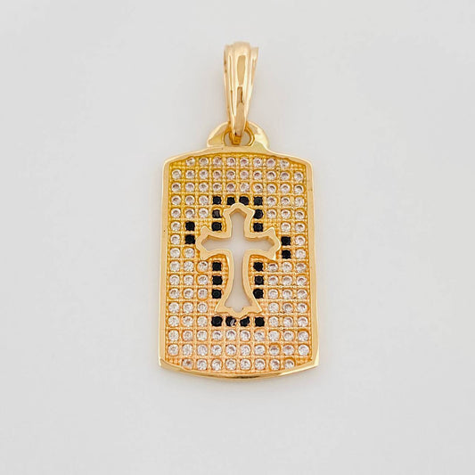 Pendant Medal Cross 3.15 g / 1 1/4 in 18K Yellow Gold
