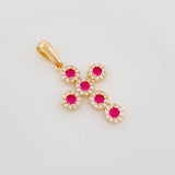 Pendant Dense Cross 2.6 g / 1 1/4 in 18K Yellow Gold