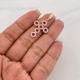 Pendant Dense Cross 2.6 g / 1 1/4 in 18K Yellow Gold