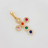Pendant Dense Cross 2.6 g / 1 1/4 in 18K Yellow Gold