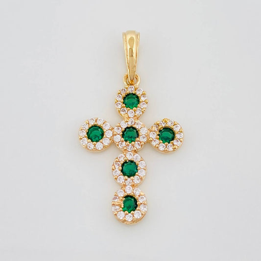 Pendant Dense Cross 2.6 g / 1 1/4 in 18K Yellow Gold