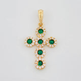 Pendant Dense Cross 2.6 g / 1 1/4 in 18K Yellow Gold