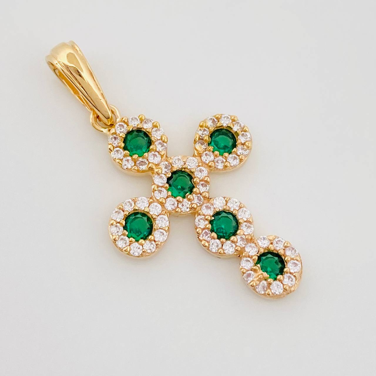 Pendant Dense Cross 2.6 g / 1 1/4 in 18K Yellow Gold