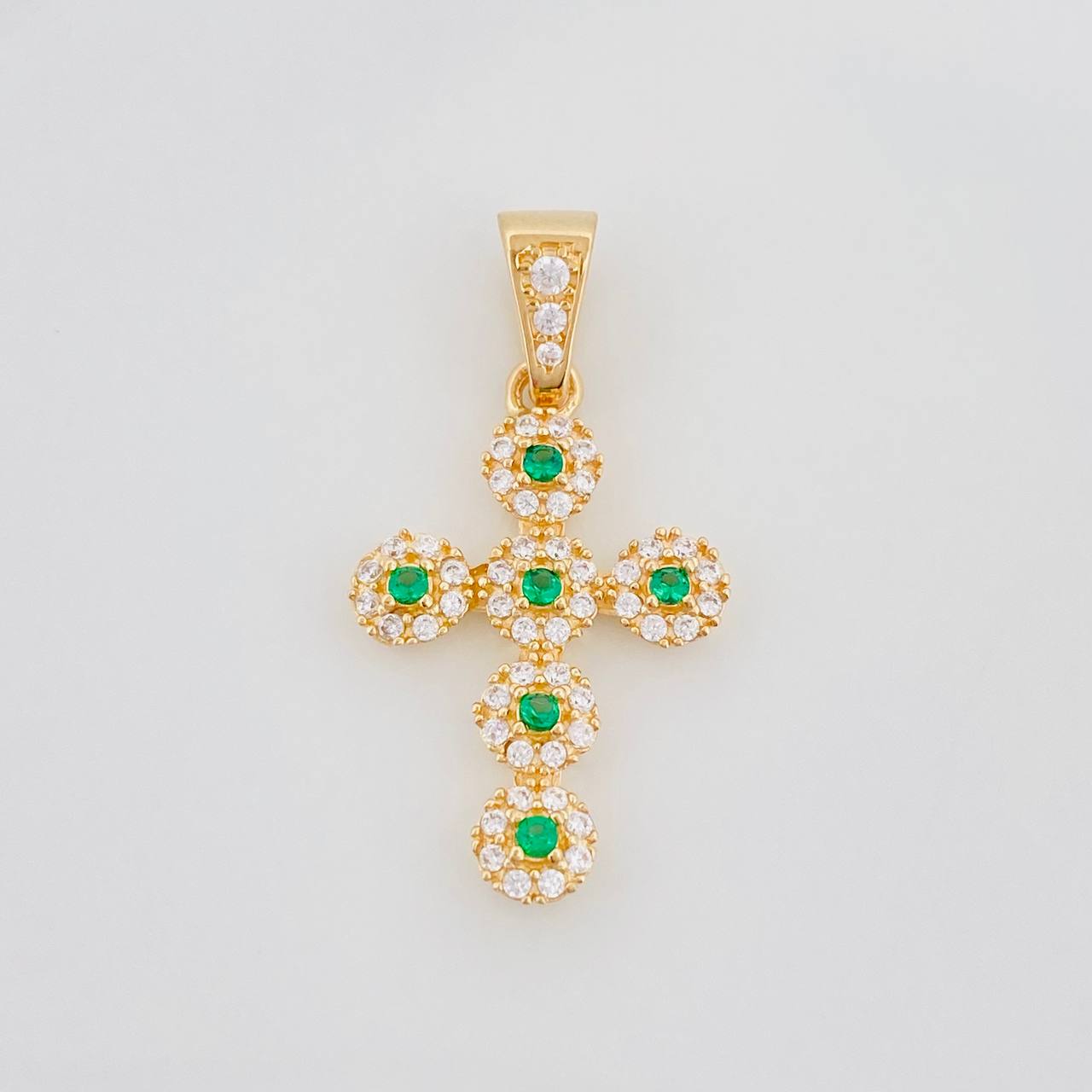 Pendant Dense Cross 1.8 g / 1 in Yellow Gold 18K