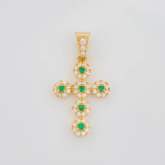 Pendant Dense Cross 1.8 g / 1 in Yellow Gold 18K